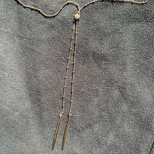 Gold-Tone Lariat Necklace